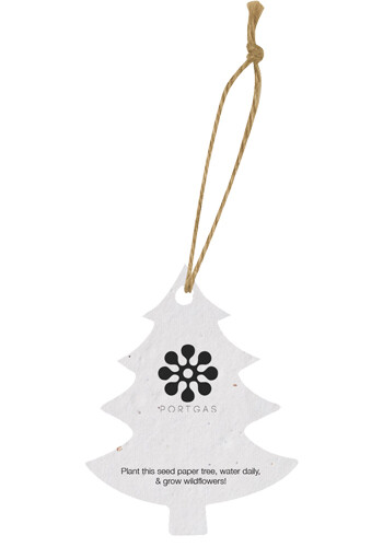 Personalized Tree Shaped Plantable Holiday Ornament