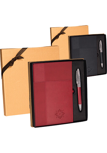 Promotional Tuscany Duo-Textured Journals & Pen Gift Sets