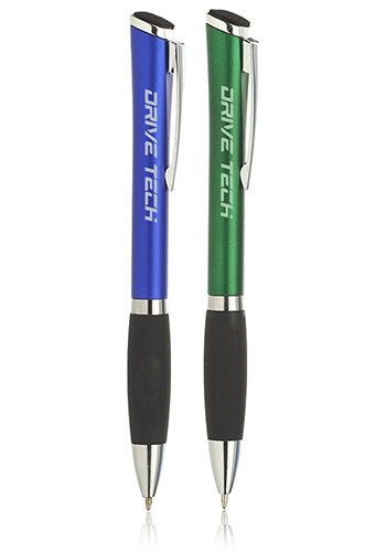 Twist Plastic Pens with Rubber Grip | BP291