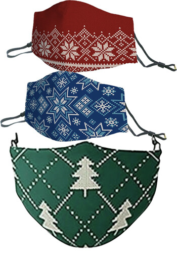 Customized Ugly Sweater Face Masks
