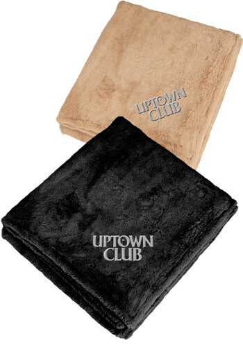 Personalized Ultra Plush Faux Fur Throw Blankets