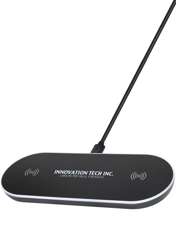 Personalized Unruh 5W Illuminating Dual Wireless Charger