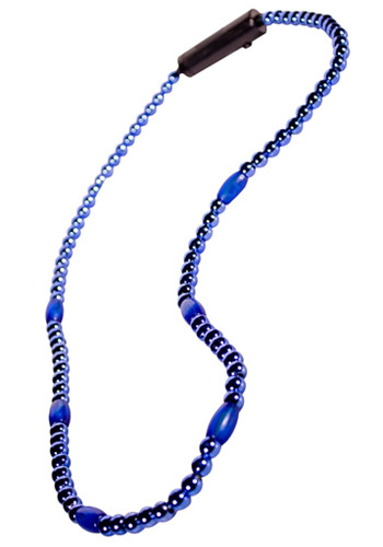 Bulk LED Light-Up Beaded Blue Necklaces