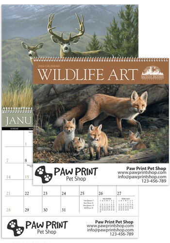 Promotional Wildlife Art by the Hautman Brothers Triumph Calendars