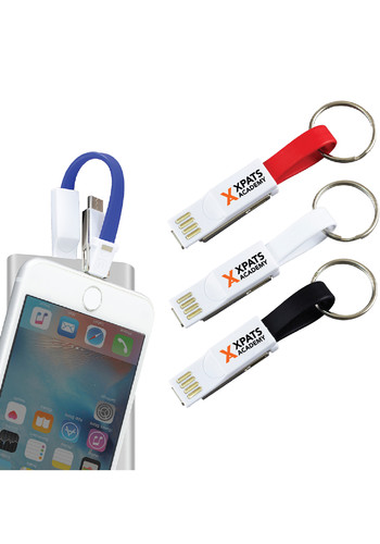 Personalized Winslow Keychains 3 in 1 Cell Phone Charging Cables
