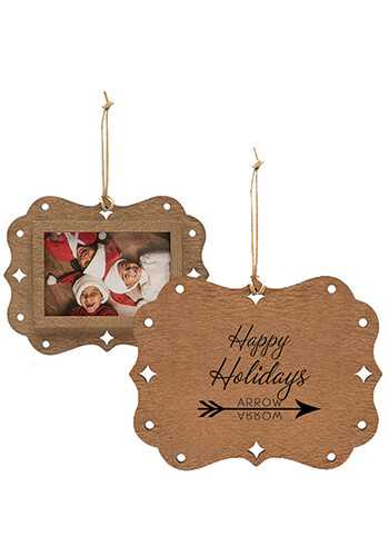 Personalized Wood Frame Photo Ornaments