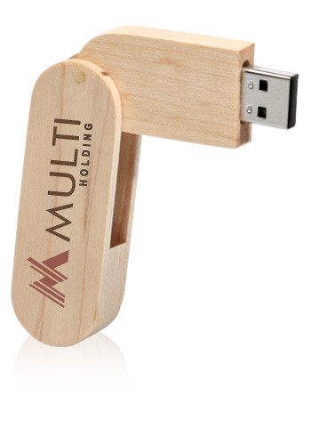 Wood Swivel USB Flash Drives