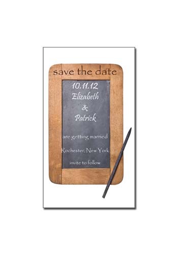 Wooden Frame Slate Board With Pencil 3.5in x 2in Magnets
