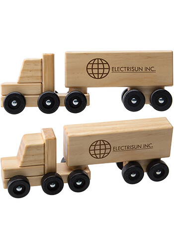 Personalized Wooden Semi Trucks