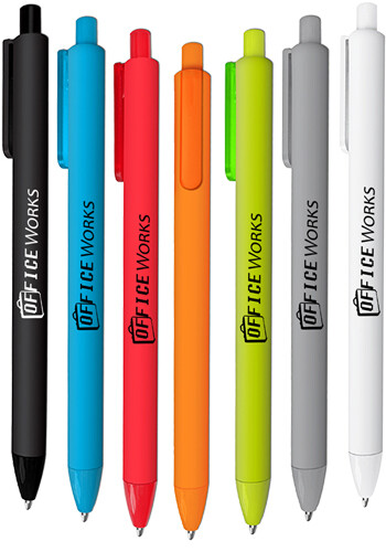 Personalized Zebra Flex Soft Touch Rubberized Ball Point Pen