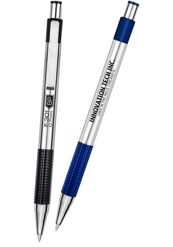 Promotional Zebra Retractable BallPoint Pen with Textured Grip