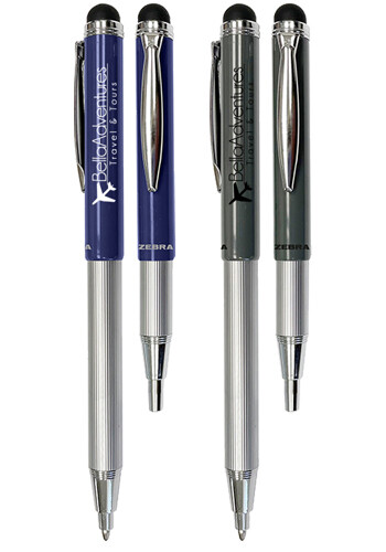Customized Zebra Telescopic Expandable Ball Point Stylus Pen