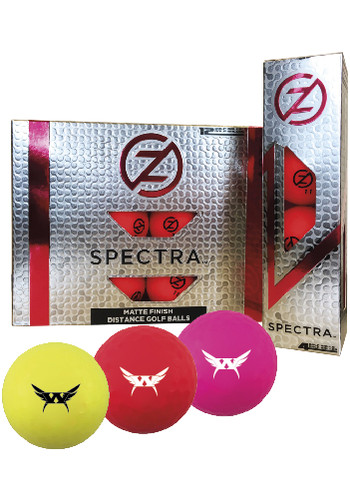Customized Zero Friction Spectra Matte Colored Golf Balls