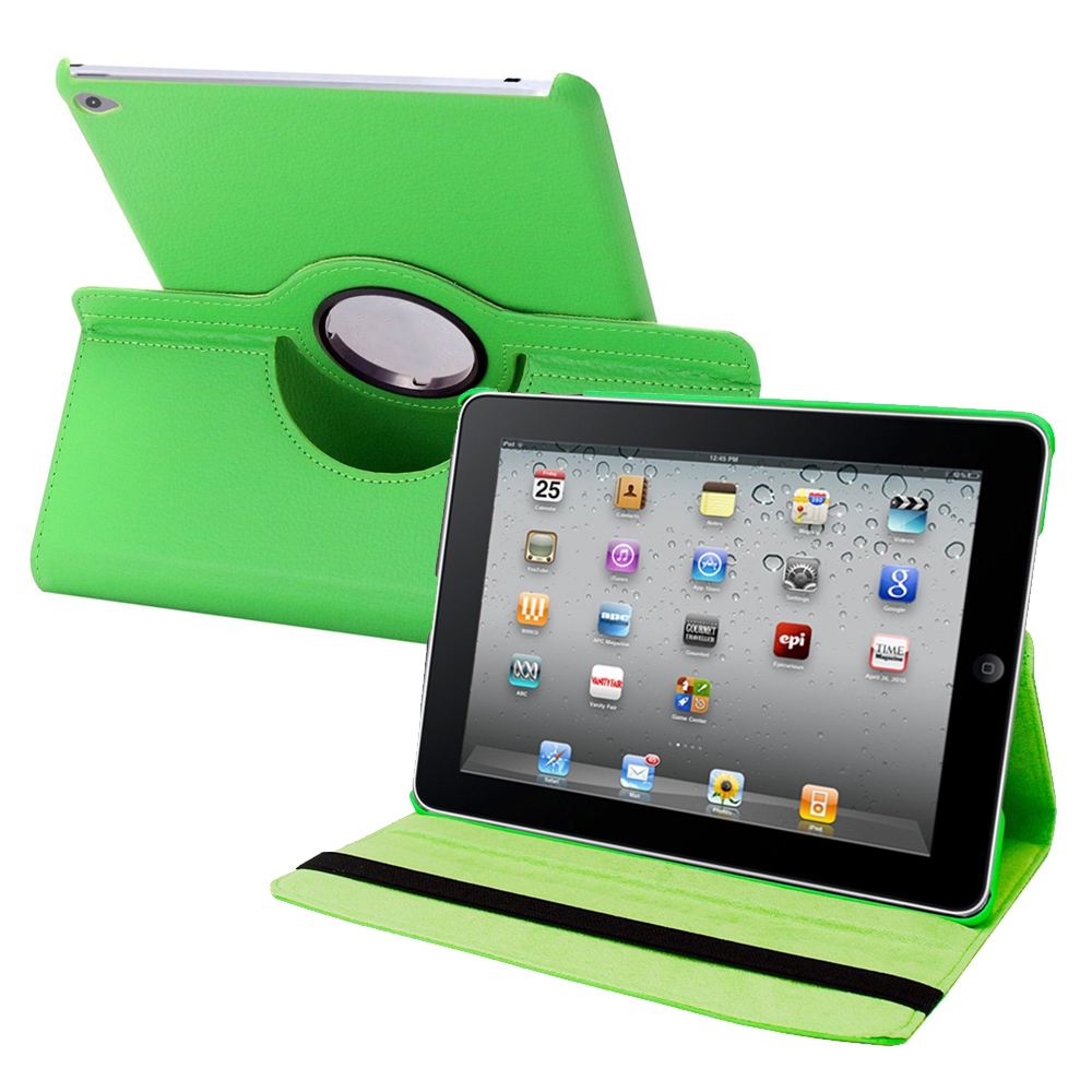 Custom Green IPad Air II 360 Faux Leather Cases NOI60IA2360GN   139068 Gallery Zoom 