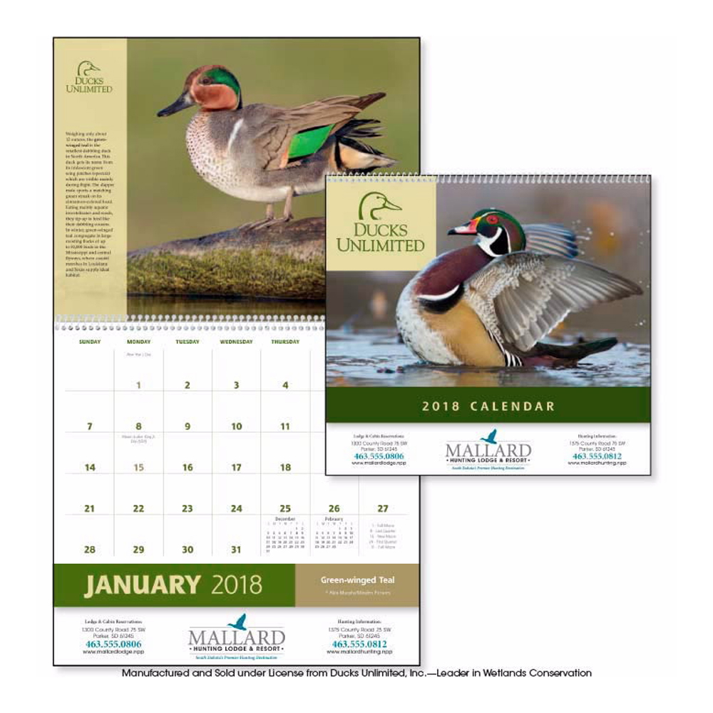 Custom Ducks Unlimited Triumph Calendars X11334 DiscountMugs