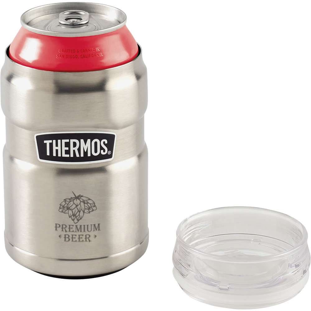 Printed 10 Oz Thermos Stainless King Dual Purpose Can Insulators