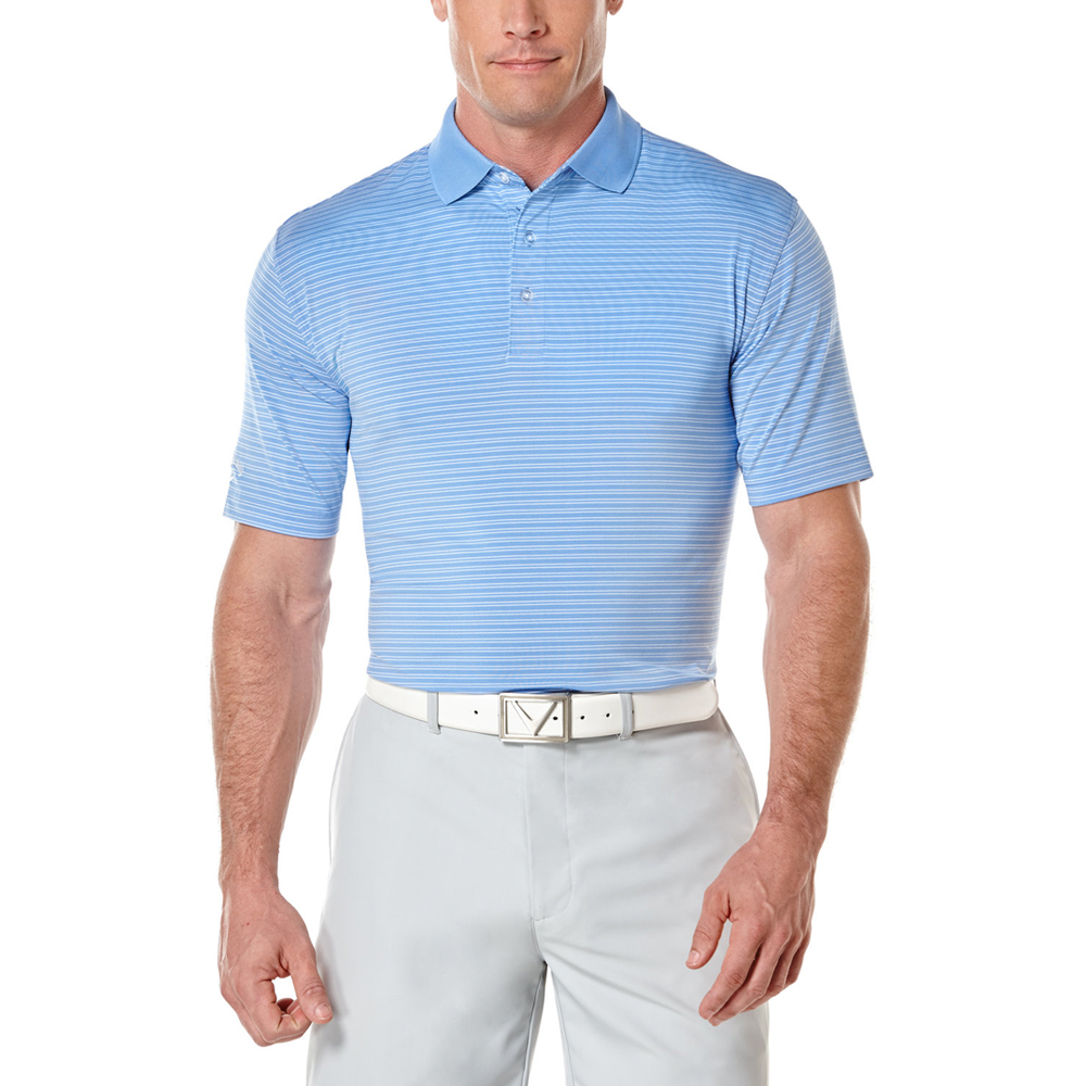 Embroidered Callaway Fine Line Core Stripe Polo Shirts | CGM501 ...