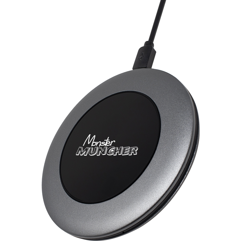 Printed Eclipse 10W Fast Wireless Chargers Gray EV13P95 DiscountMugs