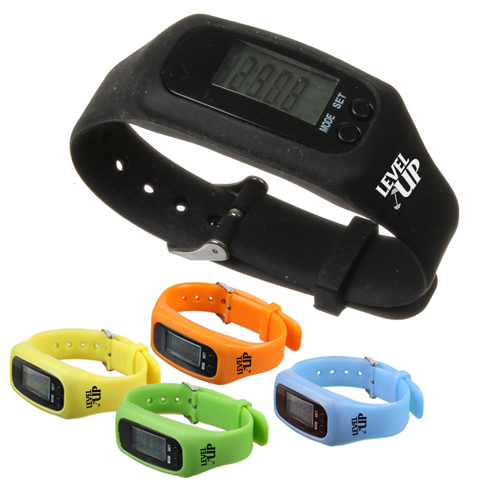 Promotional Silicone Wrist Pedometers | EDPWR600 - DiscountMugs