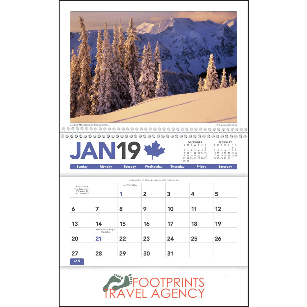 Custom Across Canada Calendars X11495 DiscountMugs
