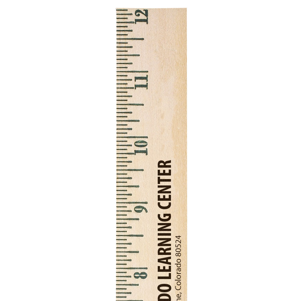 Custom Natural Wood Foot Rulers AK90412 DiscountMugs