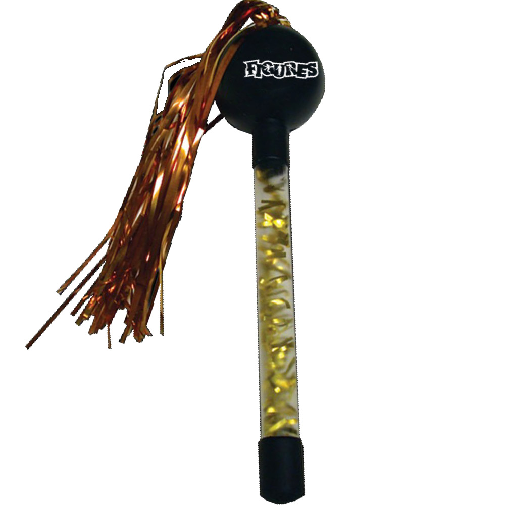 Printed Black Maracas with Gold Tinsel WCMUS217 DiscountMugs