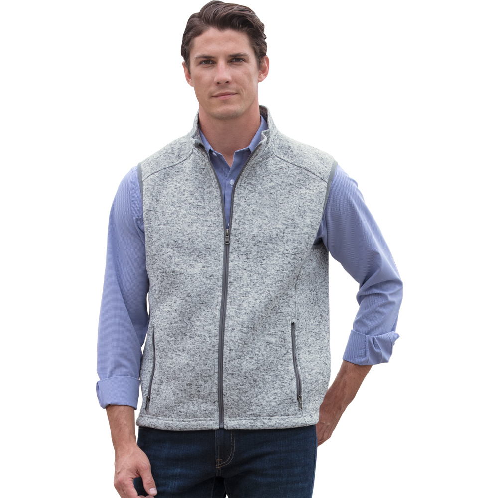 Printed Mens Summit Sweater-Fleece Vests |VA3307 - DiscountMugs