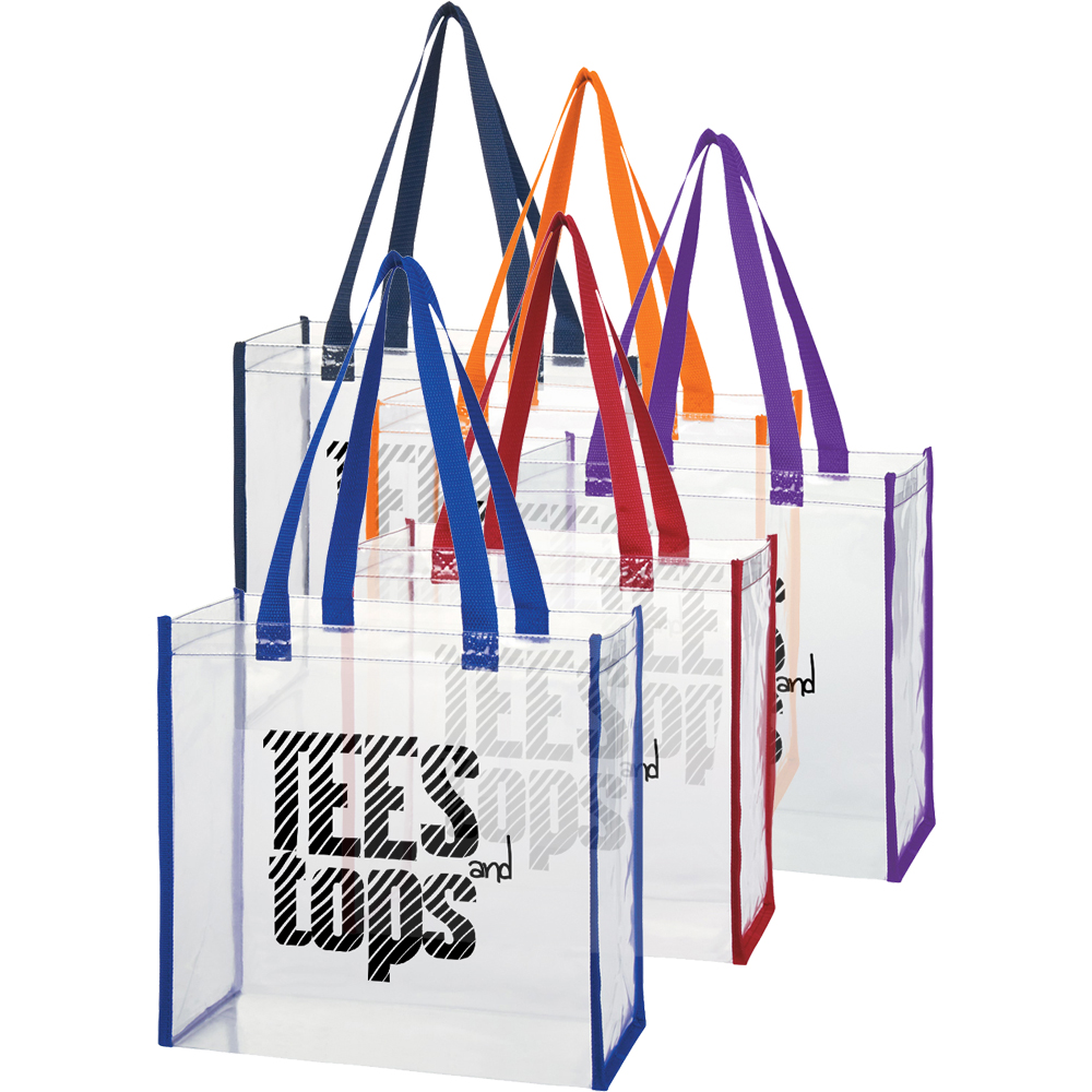 Personalized PVC Clear Tote Bags X20111 DiscountMugs