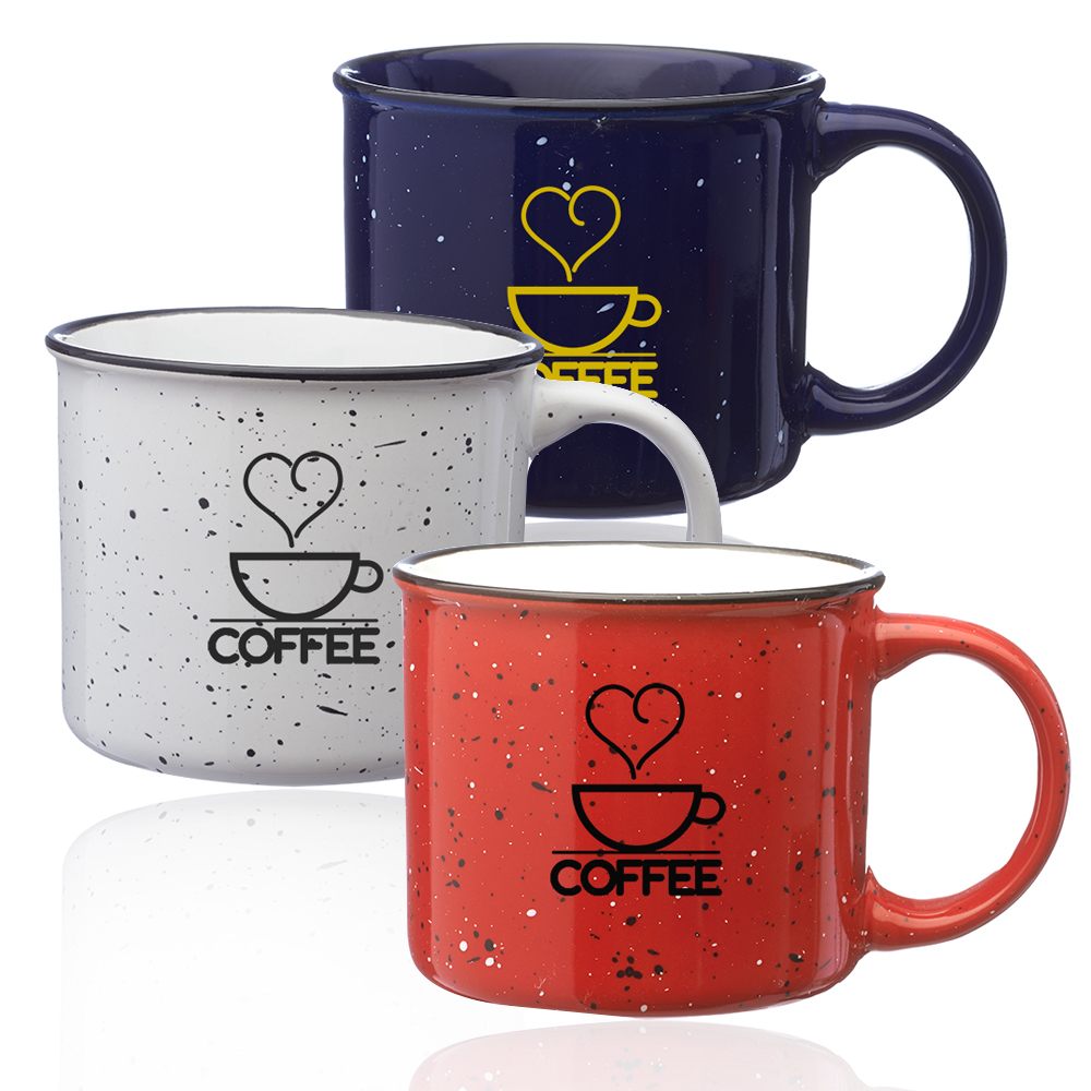 Custom Assorted 13 Oz Ceramic Campfire Coffee Mugs 1300set Discountmugs