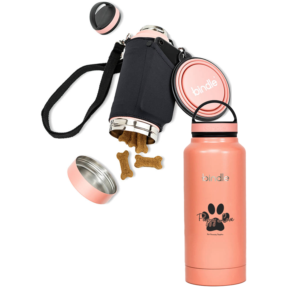 Promotional Bindle® Puppy Pack with 24 oz. Bottle | AK80312 - DiscountMugs