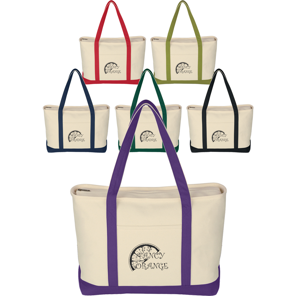 Affordable Large Heavy Cotton Canvas Tote Bag | X20454 - DiscountMugs