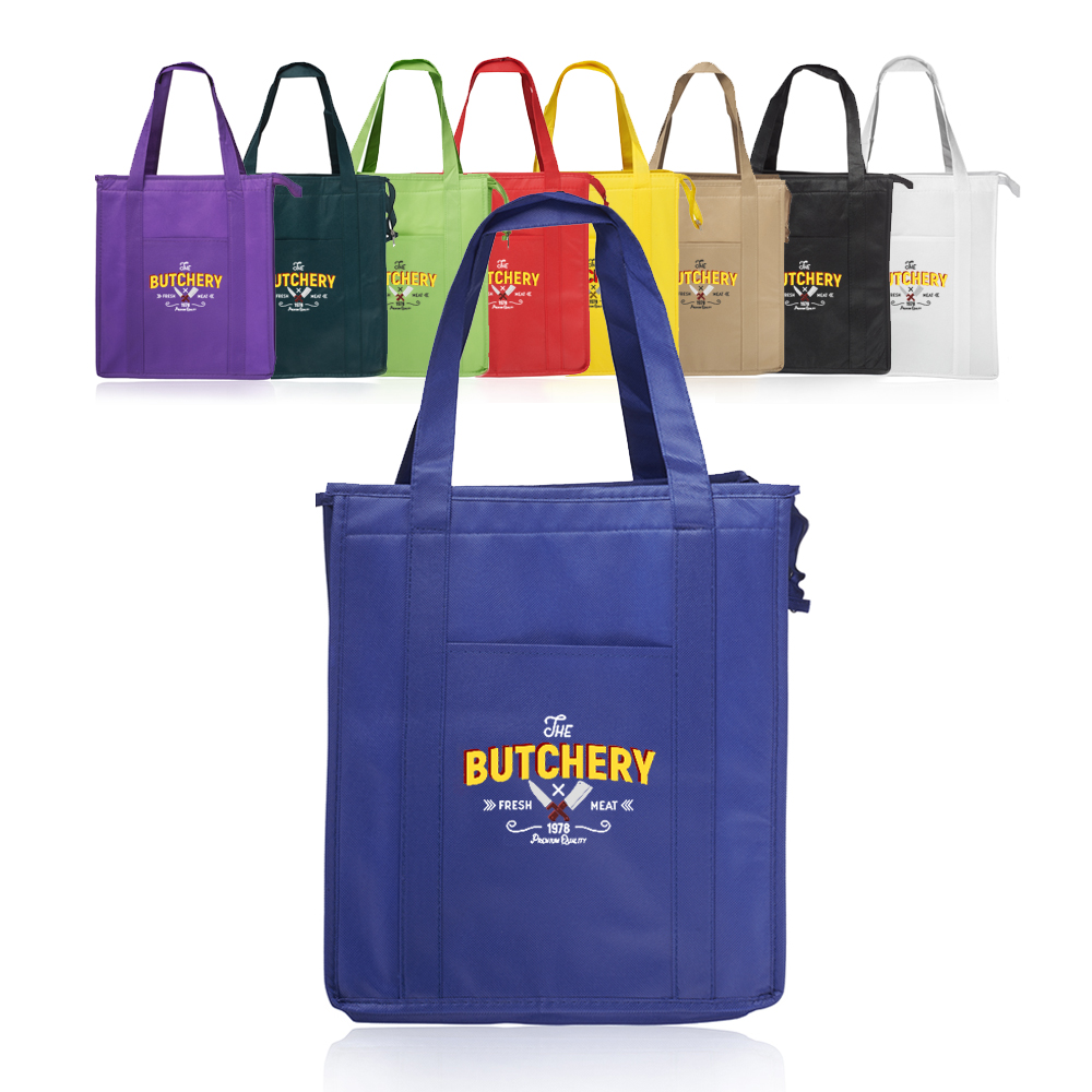 Personalized Non-Woven Insulated Tote Bags | TOT122 - DiscountMugs