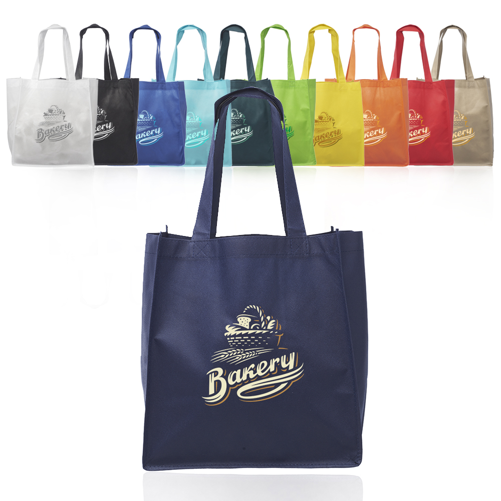 Custom Value Non-woven Grocery Tote Bags | TOT127 - DiscountMugs