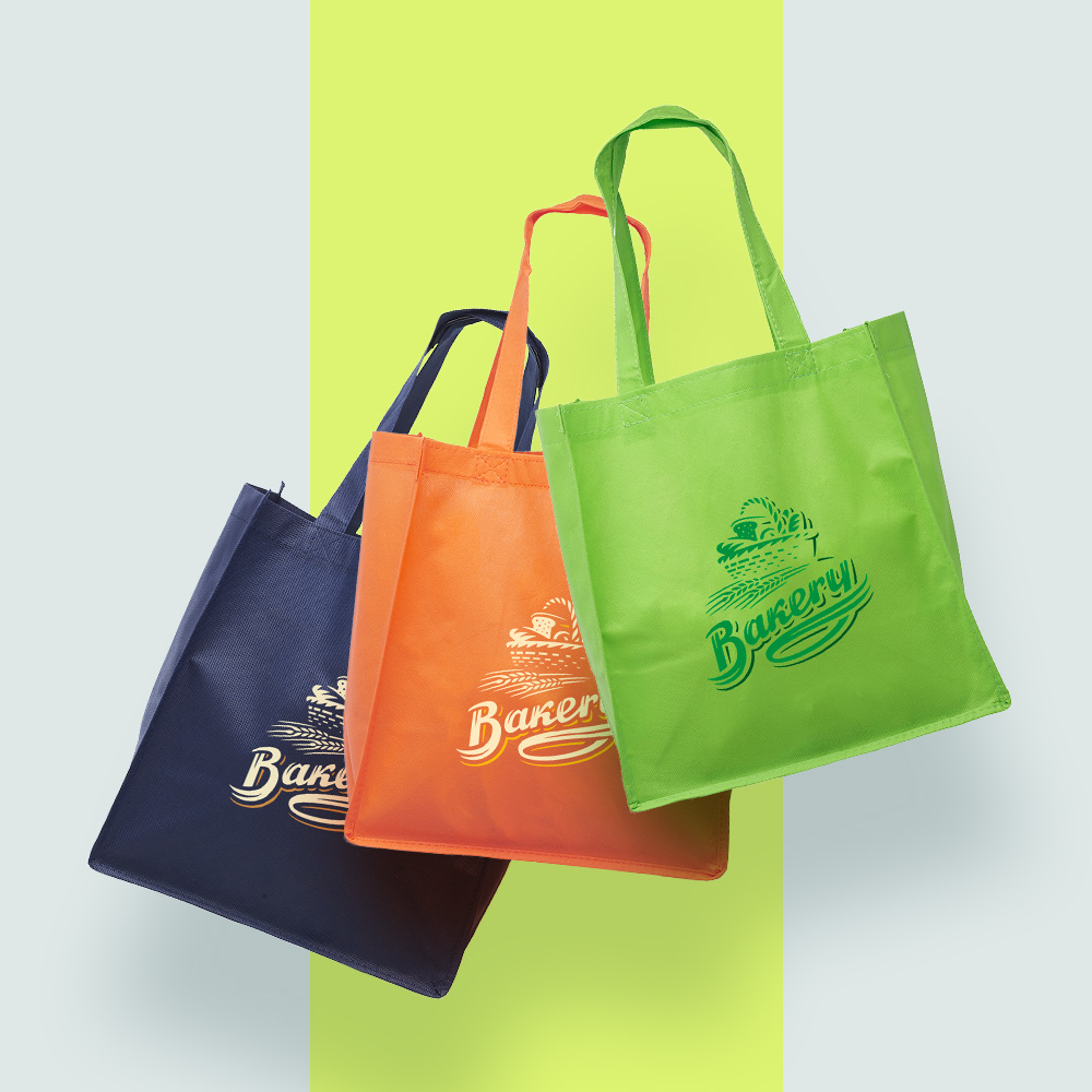 Custom Value Non-woven Grocery Tote Bags | TOT127 - DiscountMugs