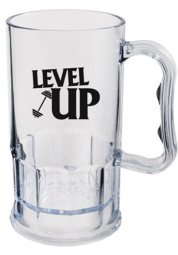 Personalized 11 Oz Clear Plastic Beer Mugs Hwmg11 Discountmugs