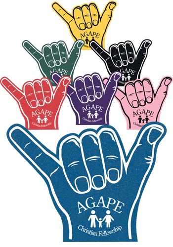 Bulk Small Shaka Foam Hands |AF1729 - DiscountMugs