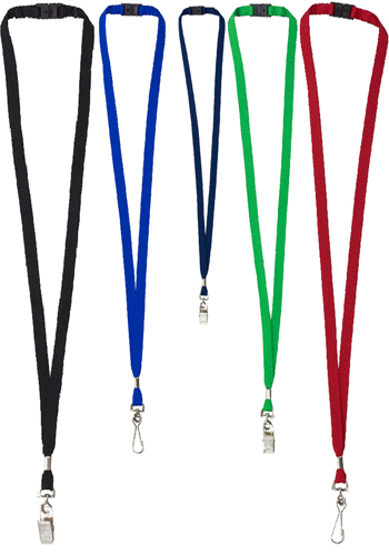 Custom 3/8 Blank Lanyards with Breakaway Release Attachment | IVLA38BAB ...