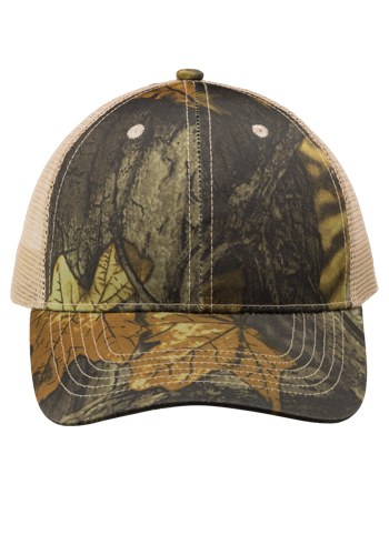 Embroidered Woodland Camo Mesh Trucker Hats | CAP83 - DiscountMugs