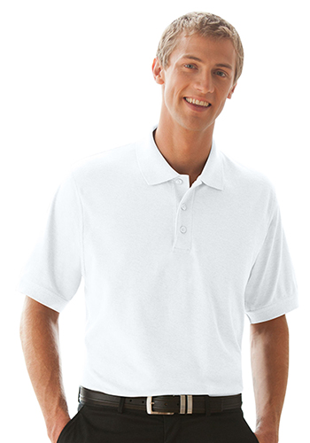 Embroidered Men's Soft-Blend Double-Tuck Polo Shirts | 2100M - DiscountMugs