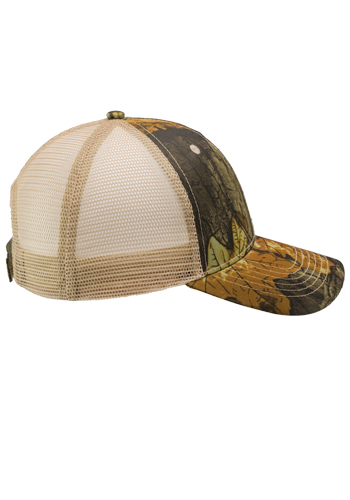 Embroidered Woodland Camo Mesh Trucker Hats | CAP83 - DiscountMugs