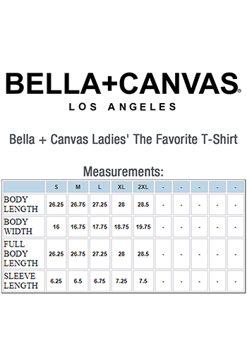 Bella + Canvas Women's The Favorite T-Shirt - Black Heather, XL, 4.2 Oz, 90% Cotton/10% Polyester