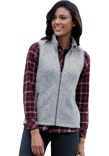 Printed Womens Summit Sweater-Fleece Vests | |VA3308 - DiscountMugs