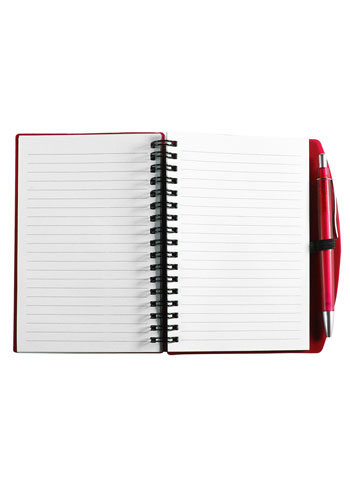 Promotional Carmel Spiral Jotter Notebooks with Pen | IV9207 - Discountmugs