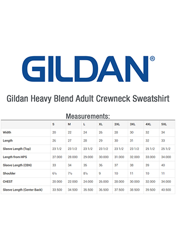 Printed Gildan Heavy Blend Crewneck Sweatshirts | 18000 - DiscountMugs