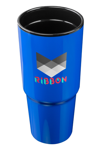 Custom 32oz. Plastic Double Wall Travel Mugs | TM346 - DiscountMugs