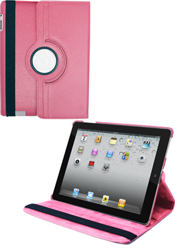 Custom Pink iPad 360 Faux Cases | NOI60I360DPK - DiscountMugs