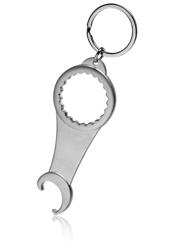 Custom 2-in-1 Bottle Opener Keychains | KEY121 - DiscountMugs