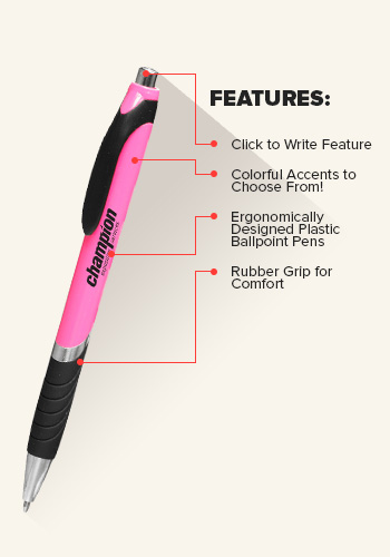 Custom Rubber Grip Ballpoint Pens | BP718 - Discountmugs