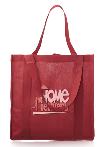 Custom Small Non-Woven Grocery Tote Bags | TOT33 - DiscountMugs