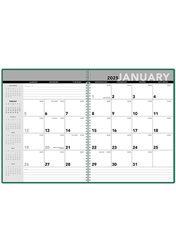 Custom Spiral Monthly Planners | X11565 - Discountmugs